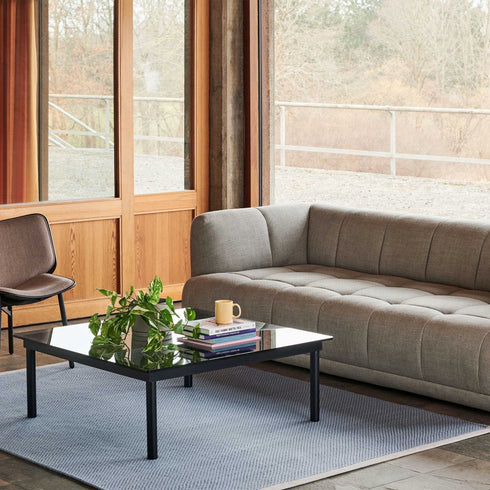 Kofi Coffee Table Black / Oak / 80x80cm